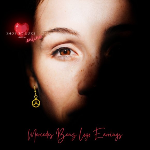 Mercedes Benz Logo Earrings - Picture 8 of 8